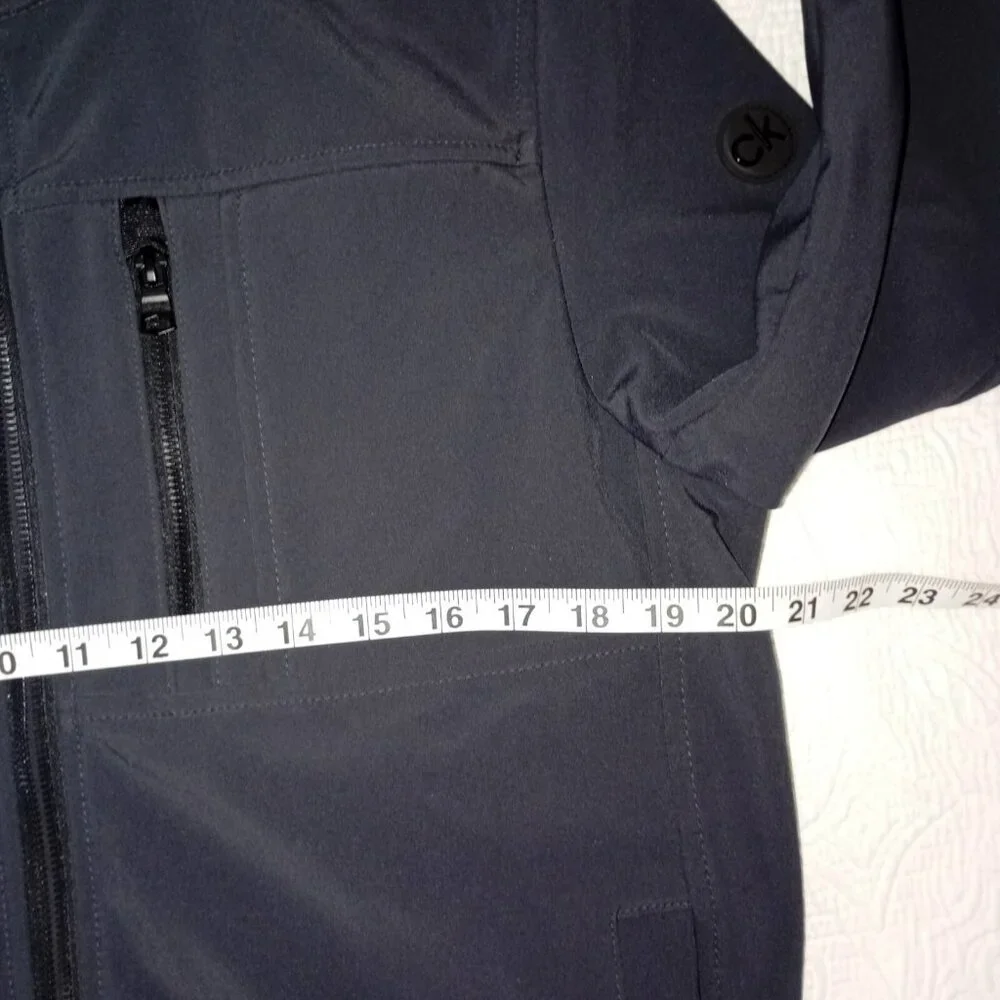 Calvin Klein Mens Gray Softshell Jacket S